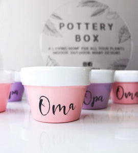 Personalised Name Pot