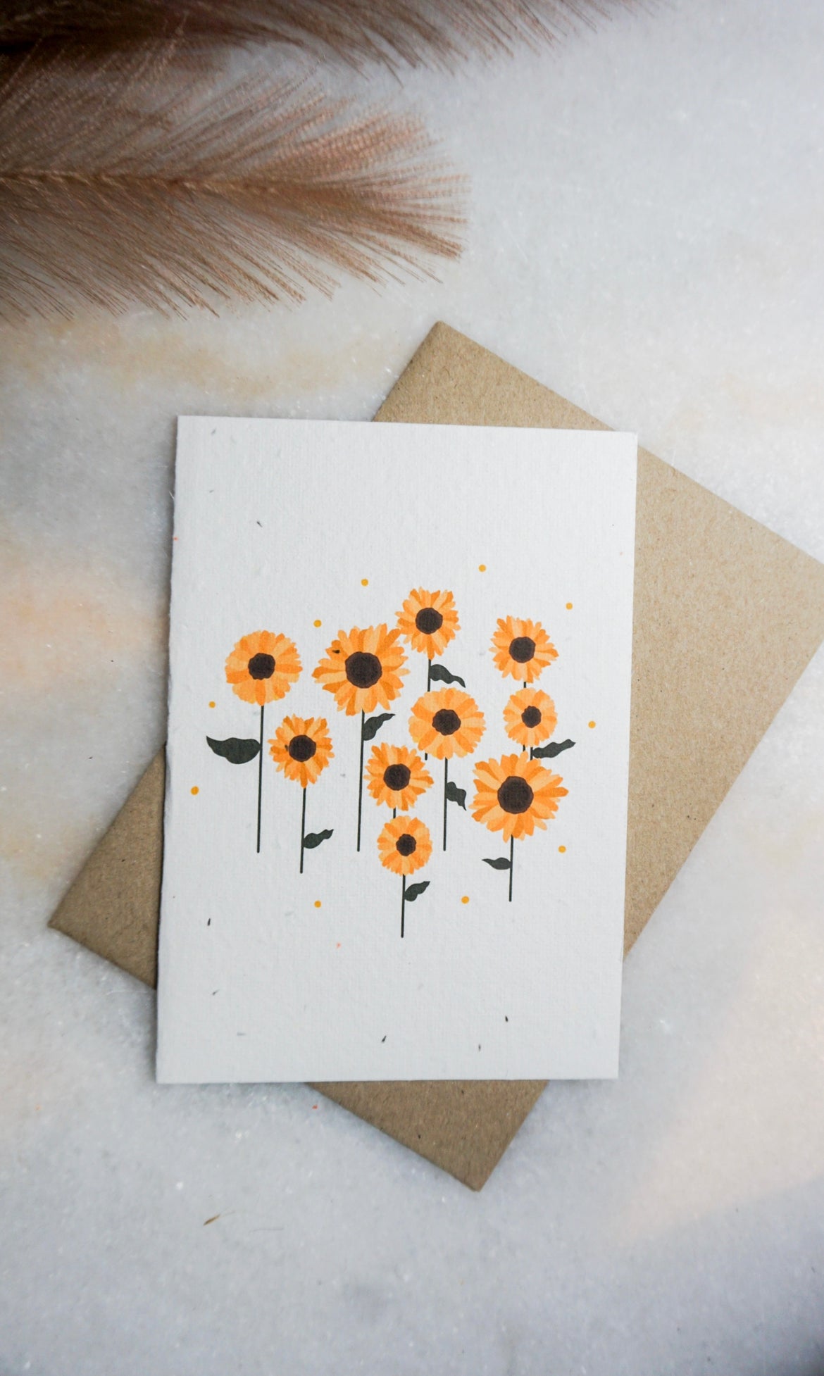 Sunflowers Seed Card