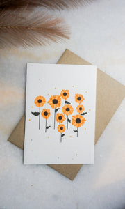 Sunflowers Seed Card